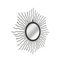 Wall Mirror Sunburst Black