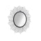 Wall Mirror Sunburst Black