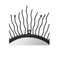 Wall Mirror Sunburst Black
