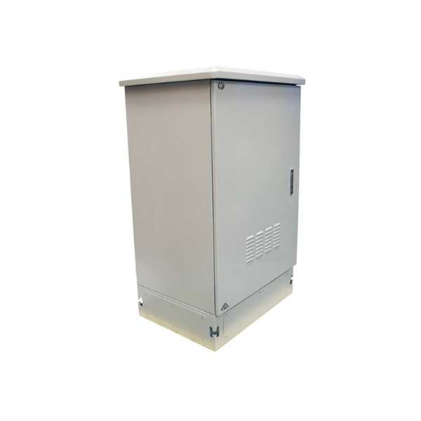 27Ru 800Mm Wide X 600Mm Deep Grey Outdoor Ventilated Cabinet