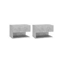 Wall Mounted Bedside Cabinets 2 Pcs