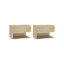Wall Mounted Bedside Cabinets 2 Pcs