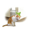 Cat Corner Groomer With Catnip Wall Mounted