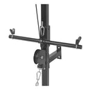 Wall Mounted Power Tower With Barbell And Dumbbell