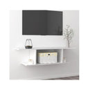 Wall Mounted TV Cabinet High Gloss White