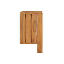 Wall Mounted Towel Rack 35 X 20 X 35 Cm Solid Teak Wood