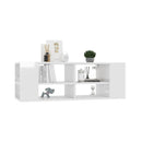 Wall Mounted Tv Cabinet High Gloss White 102 X 35 X 35 Cm Chipboard