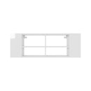 Wall Mounted Tv Cabinet High Gloss White 102 X 35 X 35 Cm Chipboard