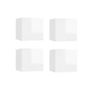Wall Mounted Tv Cabinets 4 Pcs High Gloss White