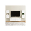 Wall Mounted Tv Cabinets 4 Pcs High Gloss White