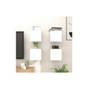 Wall Mounted Tv Cabinets 4 Pcs High Gloss White