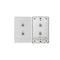 Double F Type Coaxial Wall Plate