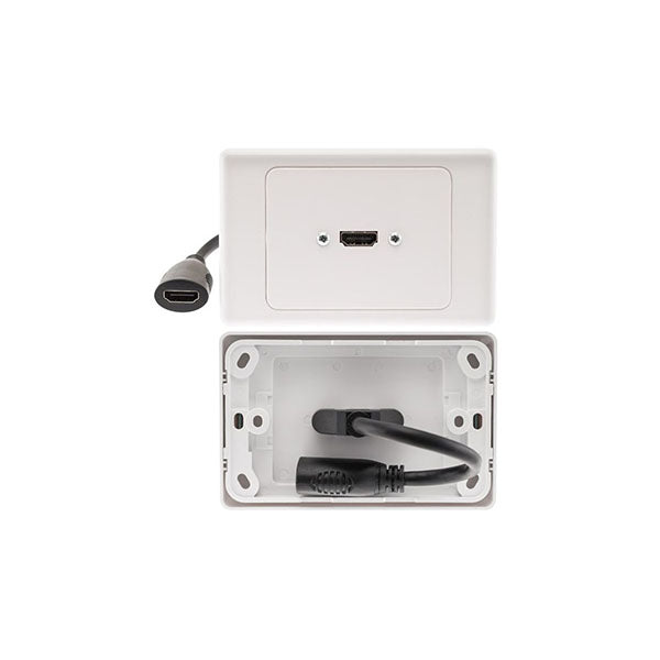 Hdmi Horizontal Wall Plate With Dongle