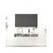 Wall Shelf High Gloss White 102 X 30 X 17 Cm Chipboard