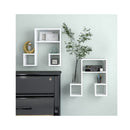 Wall Shelves 2 Pcs Chipboard White 50 X 15 X 50 Cm