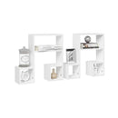 Wall Shelves 2 Pcs Chipboard White 50 X 15 X 50 Cm