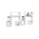 Wall Shelves 2 Pcs High Gloss White 50 X 15 X 50 Cm Chipboard