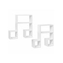 Wall Shelves 2 Pcs High Gloss White 50 X 15 X 50 Cm Chipboard