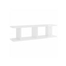 Wall Shelves 2 Pcs High Gloss White 78 X 18 X 20 Cm Chipboard