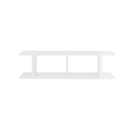 Wall Shelves 2 Pcs High Gloss White 78 X 18 X 20 Cm Chipboard