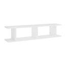 Wall Shelves 2 Pcs White 90 X 18 X 20 Cm Chipboard