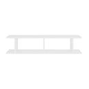 Wall Shelves 2 Pcs White 90 X 18 X 20 Cm Chipboard