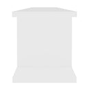 Wall Shelves 2 Pcs White 90 X 18 X 20 Cm Chipboard