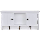 Wall Cabinet For Keys And Jewelry With Doors And Hooks