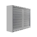 Wall Mounted Tool Cabinet Industrial Style Metal Grey And Black