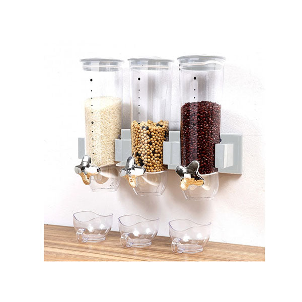 Cereal Wall Mounted Triple Dispenser