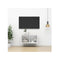 Wallmounted Tv Cabinet High Gloss White 37 X 37 X 72 Cm Chipboard
