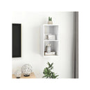 Wallmounted Tv Cabinet High Gloss White 37 X 37 X 72 Cm Chipboard