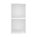 Wallmounted Tv Cabinet High Gloss White 37 X 37 X 72 Cm Chipboard
