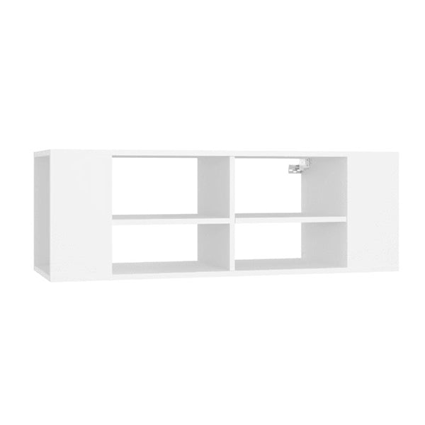 Wallmounted Tv Cabinet White 102 X 35 X 35 Cm Chipboard