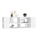 Wallmounted Tv Cabinet White 102 X 35 X 35 Cm Chipboard
