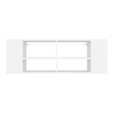 Wallmounted Tv Cabinet White 102 X 35 X 35 Cm Chipboard