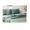 Washed Cotton Sheet Set Green Blue Double