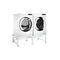 Washing And Drying Machine Pedestal With Pull Out Shelves White