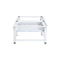 Washing And Drying Machine Pedestal With Pull Out Shelves White
