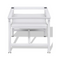 Washing Machine Pedestal With Pull-Out Shelf - White