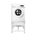 Washing Machine Pedestal With Pull-Out Shelf - White