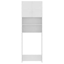 Washing Machine Cabinet White 64x25.5x190 cm Chipboard