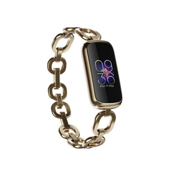 Fitbit Luxe Lunar Special Edition Gorjana Soft Gold Link Bracelet
