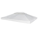 Water-Proof Gazebo Canopy Cover 3m x 4m - Cream White