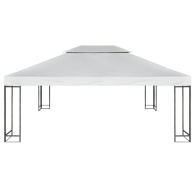 Water-Proof Gazebo Canopy Cover 3m x 4m - Cream White