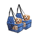 Waterproof Pet Booster Car Seat Portable Dog Carrier Bag Blue