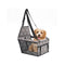 Waterproof Pet Booster Car Seat Portable Dog Carrier Bag Grey