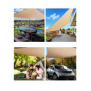 Waterproof Rectangle Shade Sand Beige Sail Cloth