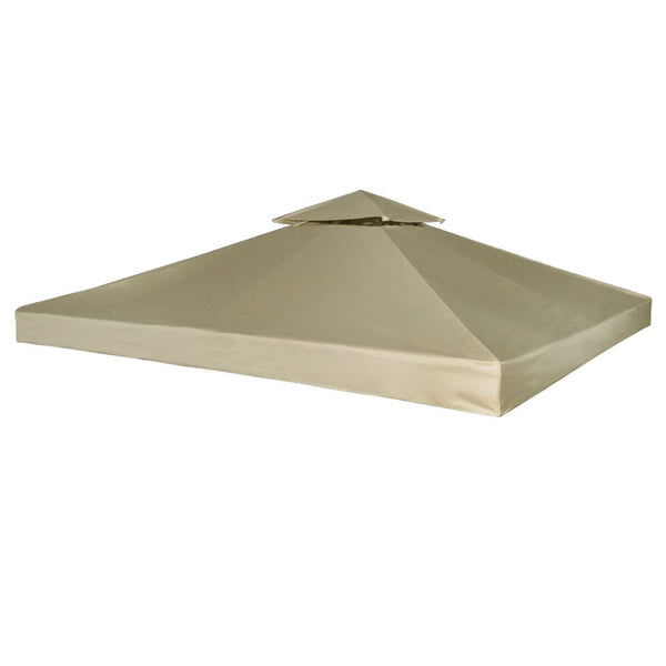 Waterproof Gazebo Cover Canopy Replacement 3 x 3 m - Beige