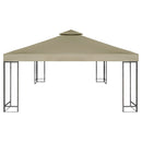 Waterproof Gazebo Cover Canopy Replacement 3 x 3 m - Beige